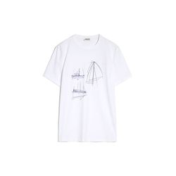 Armedangels Organic cotton t-shirt - Jaames Tech Boat - white (188)