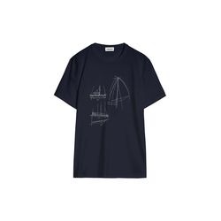 Armedangels Organic cotton t-shirt - Jaames Tech Boat - blue (1237)