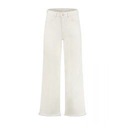 Para Mi Wide jeans with fringes - Mira - white (003)