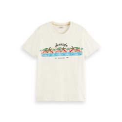 Scotch & Soda Relaxed-fit Organic Cotton T-shirt with artwork - beige (3225)