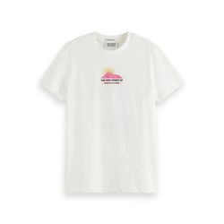 Scotch & Soda T-shirt graphique en coton bio - blanc (0001)