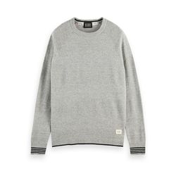 Scotch & Soda Sweat-shirt tricoté en lin mélangé - gris (0606)