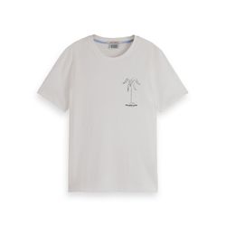 Scotch & Soda Regular-fit crew-neck Organic Cotton T-shirt - white (0001)