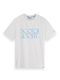 Scotch & Soda T-Shirt aus Bio-Baumwolle mit Grafik-Logo - weiß (0006)