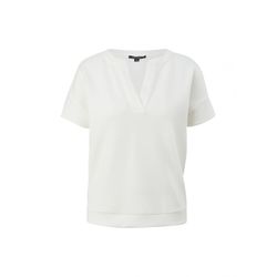 comma Shirt scuba à encolure tunique - blanc (0120)