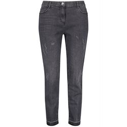 Samoon Jeans avec ourlet effiloché BETTY - noir (01989)