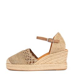 Unisa Wedge heel with Lurex - Cadal - beige (FUNGHI)