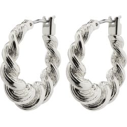 Pilgrim Twisted creoles - Eileen - silver (SILVER)