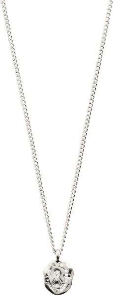 Pilgrim Necklace with pendant - Jola - silver (SILVER)