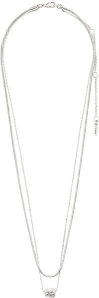 Pilgrim 2-in-1 necklace - Courageous - silver (SILVER)
