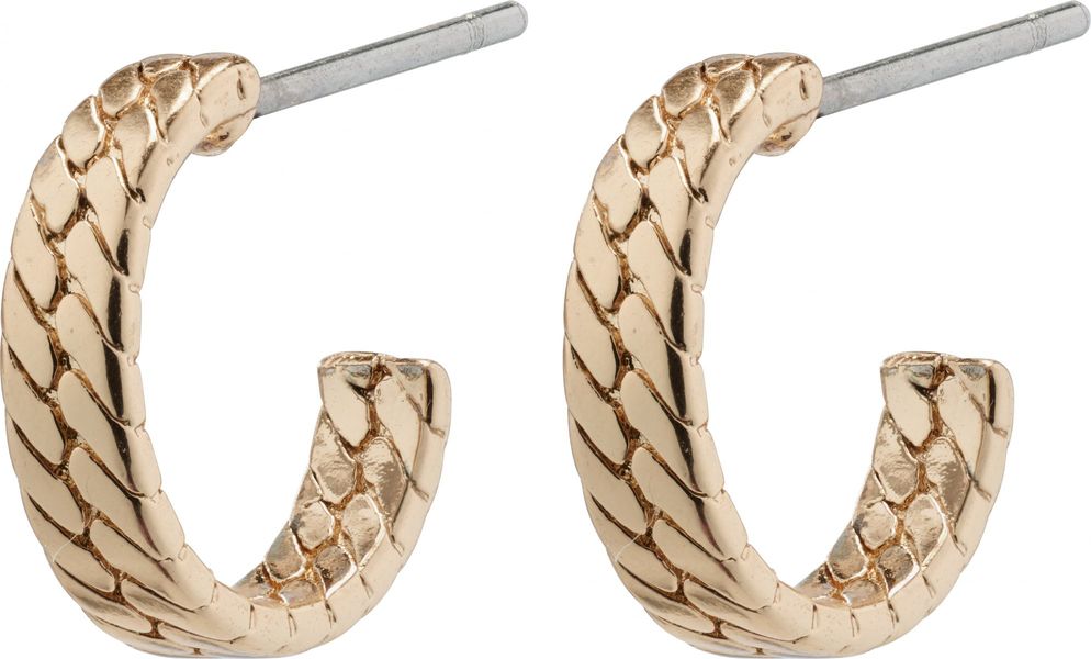 Pilgrim Snake hoop earrings - Joanna - gold (ROSE)