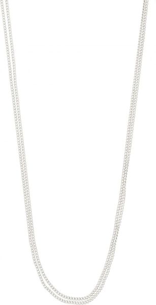Pilgrim 2-in-1 necklace - Jojo - silver (SILVER)