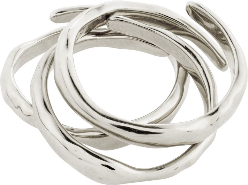 Pilgrim Stackable rings set - Thankful - silver (SILVER)