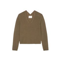 Marc O'Polo V-neck knitted jumper relaxed - green (770)