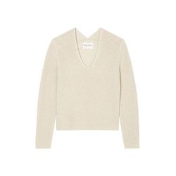 Marc O'Polo V-neck knitted jumper relaxed - beige (145)