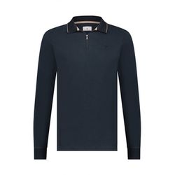 State of Art Jersey-Poloshirt mit mit kurzem Zipper - blau (5900)