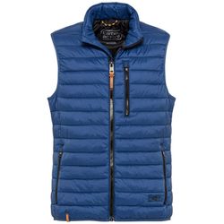 Camel active Quilted vest made from recycled material mix - blue (46)