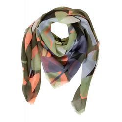 Street One Multicolor Square Scarf - green (33516)
