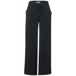 Street One Loose Fit Pants with Wide Legs - black (10001)