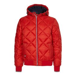 Tommy Hilfiger Jacket with hood and diamond stitching - red (XNJ)