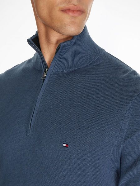 Tommy Hilfiger Pullover mit Reißverschluss-Kragen - blau (C9T)
