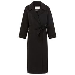 Yaya Coat with waistband - black (94007)