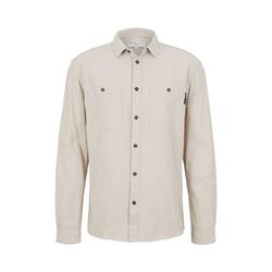 Tom Tailor Denim Relaxed fit shirt with patch pockets - beige (30231)