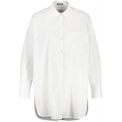 Samoon Classic Long Blouse Organic Cotton - white (09600)