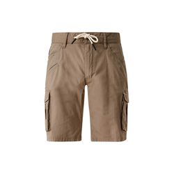 Q/S designed by Regular fit: cargo-style shorts - brown (8542)