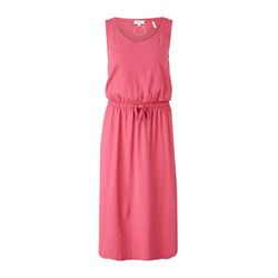 s.Oliver Red Label Midi dress with slub texture - pink (4545)