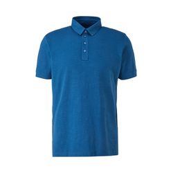 s.Oliver Red Label Polo en jersey fil flammé - bleu (6490)