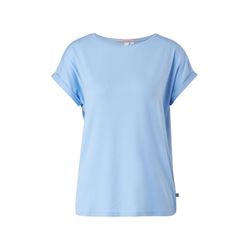 Q/S designed by T-Shirt aus Lyocellmix  - blau (5330)