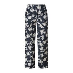s.Oliver Red Label Regular fit: trousers with an all-over pattern - blue (59A4)