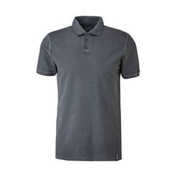 Q/S designed by Cold dye look polo shirt - gray (9897)