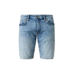s.Oliver Red Label Slim : short en jean au look usé - bleu (53Z4)