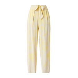 s.Oliver Black Label Pantalon large en viscose - jaune (11F0)