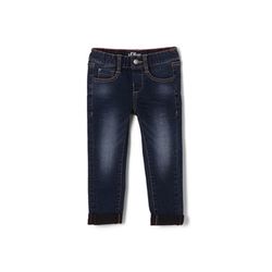 s.Oliver Red Label Slim Fit: jeans in the style of tracksuit bottoms - blue (58Z2)