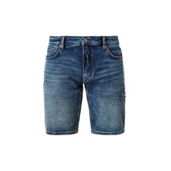 s.Oliver Red Label Slim : short en jean au look usé - bleu (56Z4)
