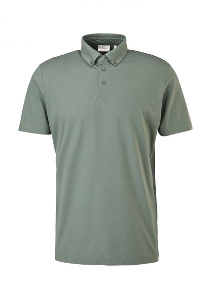 s.Oliver Red Label Polo-Shirt mit Button-Down-Kragen  - grün (7814)