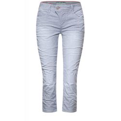 Street One Casual Fit Capri Jeans - blue/white (14108)
