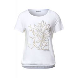 Street One T-Shirt mit Partprint - weiß (30000)