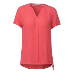Cecil Bluse im Materialmix - rot (13796)