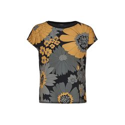 Opus T-Shirt - Sopi print - gray/yellow (900)