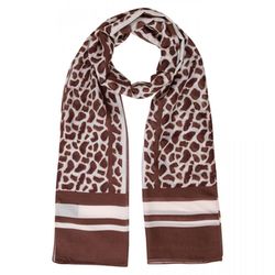 More & More Scarf with animal print - beige (4043)