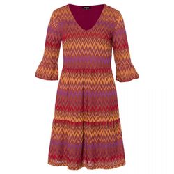 More & More Dress in zigzag design - orange/red (5460)