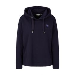 Tom Tailor Hoodie with embroidery and organic cotton - blue (10302)