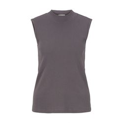 Tom Tailor Top with stand up collar - gray (15417)