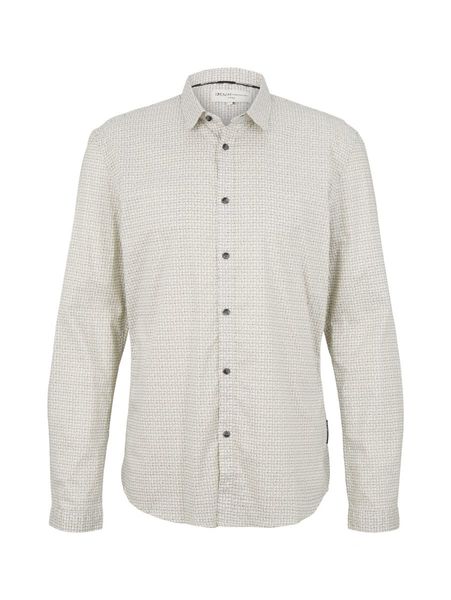 Tom Tailor Denim Shirt with print pattern - white (30274)