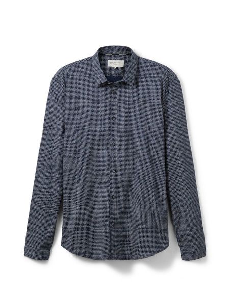 Tom Tailor Denim Shirt with print pattern - blue (30273)