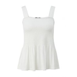 comma Top with smocked details - white (0120)